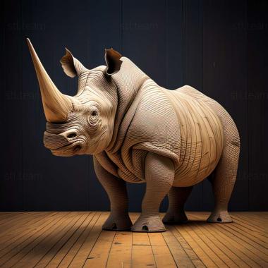 3D model Nola rhinoceros famous animal (STL)